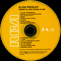 Where No One Stands Alone - Australia 2018 - Sony Legacy 19075859442 - Elvis Presley CD