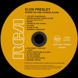 Where No One Stands Alone - Japan 2018 - Sony Music Sony Music SICP 5847 - Elvis Presley CD