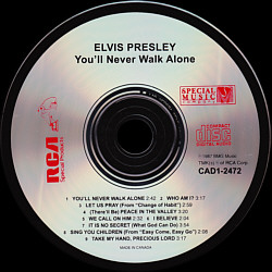 You'll Never Walk Alone - Canada 1995 - BMG CAD1-2472 - Elvis Presley CD