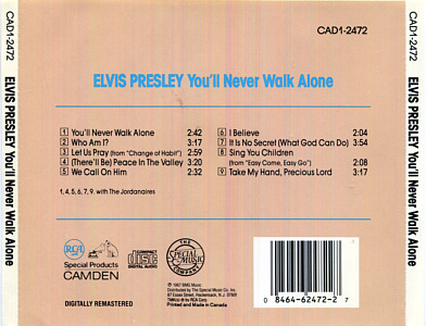 You'll Never Walk Alone - USA/Canada 1988 - BMG CAD1-2472