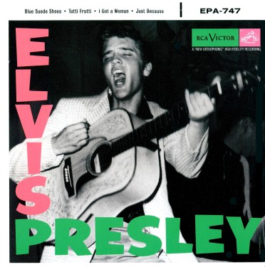 Replica of Elvis' very first RCA EP 7" vinyl - RCA EPA 747