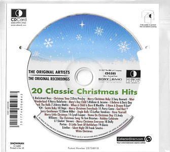 20 Classic Christmas Hits - Let It Snow! Let It Snow! Let It Snow! - UK 2007 - Sony BMG  / CD Card Company CD558S - Elvis Presley Various Artist CD
