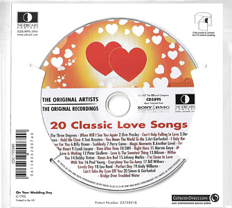 On Your Wedding Day - 20 Classic Love Songs - UK 2007 - Sony BMG&nbsp; / CD Card Company CD589S - Elvis Presley Various Artist CD
