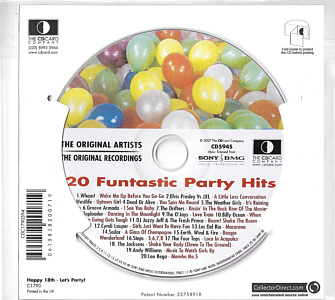 20 Funtastic Party Hits - Happy Birthday 18th  - UK 2007 - Sony BMG / CD Card Company CD594S - Elvis Presley Various Artist CD