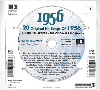 A Time To Remember - The Classic Years 1956 - UK 2006 - Sony / BMG Music Entertainment / CD Card Company CD502S - Elvis Presley Various Artist CD