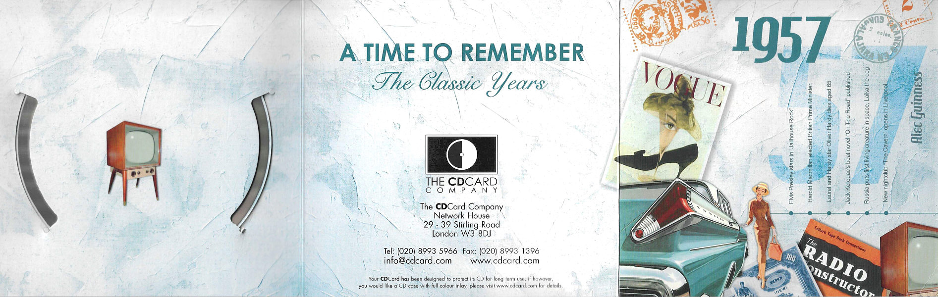 A Time To Remember - The Classic Years 1957 - UK 2006 - Sony / BMG Music Entertainment / CD Card Company CD524S - Elvis Presley Various Artist CD