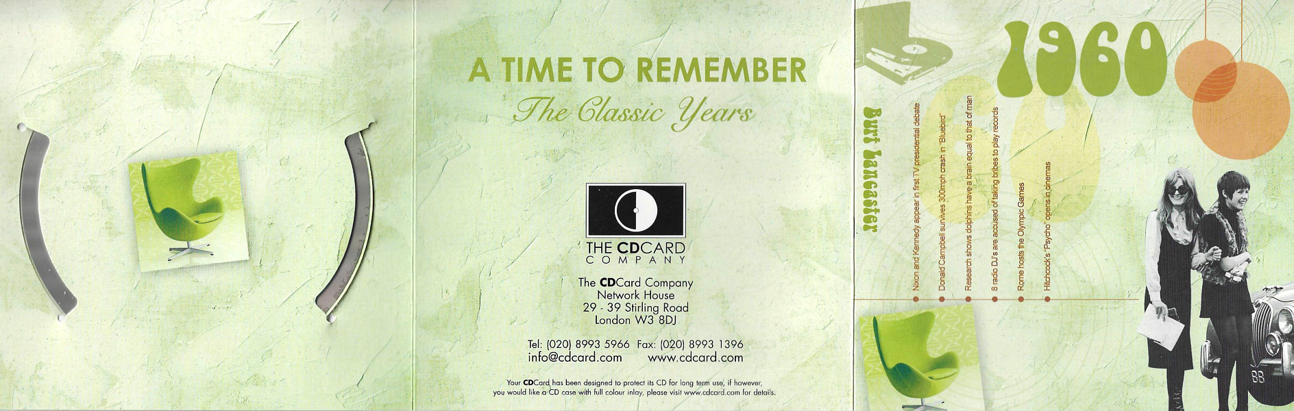 A Time To Remember - The Classic Years 1960 - UK 2006 - Sony / BMG Music Entertainment / CD Card Company CD503S - Elvis Presley Various Artist CD