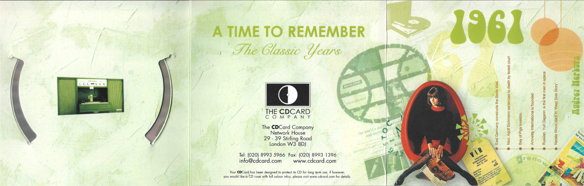 A Time To Remember - The Classic Years 1961 - UK 2006 - Sony / BMG Music Entertainment / CD Card Company CD504S - Elvis Presley Various Artist CD