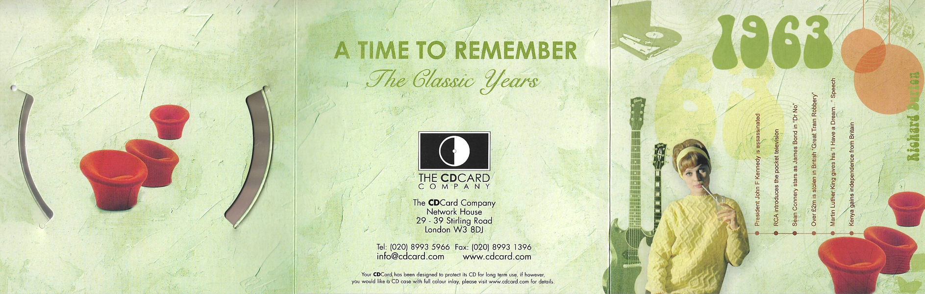 A Time To Remember - The Classic Years 1961 - UK 2006 - Sony / BMG Music Entertainment / CD Card Company CD506S - Elvis Presley Various Artist CD