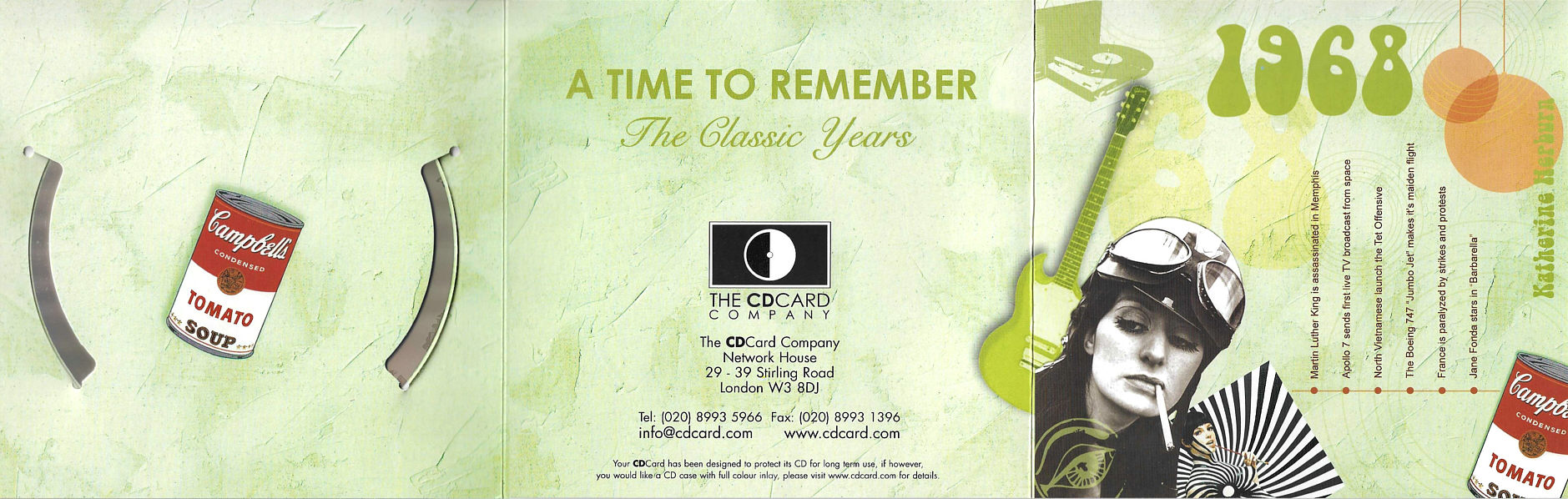 A Time To Remember - The Classic Years 1968 - UK 2006 - Sony / BMG Music Entertainment / CD Card Company CD511S - Elvis Presley Various Artist CD