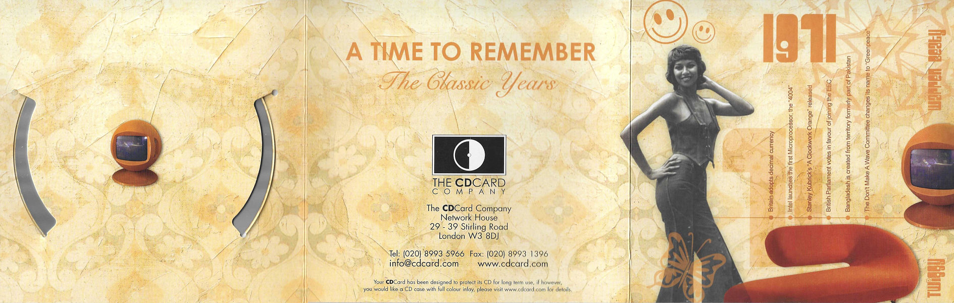 A Time To Remember - The Classic Years 1971 - UK 2006 - Sony / BMG Music Entertainment / CD Card Company CD514S - Elvis Presley Various Artist CD