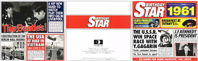 Birthday Star - 20 Original Hit Songs Of 1961 - USA 2011 - Sony Music  / CD Card Company CD504S(B) - Elvis Presley Various Artist CD