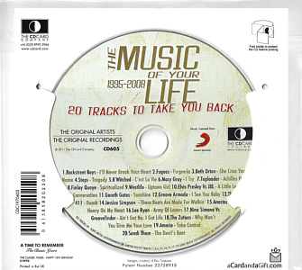 Happy 18th - The Music Of Your Life 1995-2008- UK 2011 - Sony Music  / CD Card Company CD605 - Elvis Presley Various Artist CD
