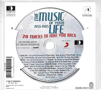 Happy 60th - The Music Of Your Life 1955-1985- UK 2011 - Sony Music  / CD Card Company CD609 - Elvis Presley Various Artist CD