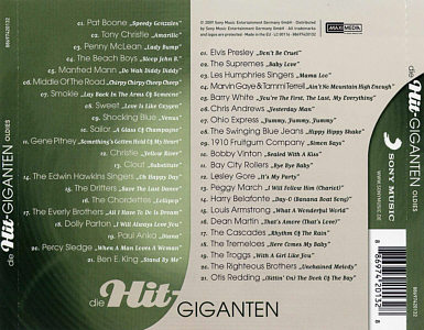 Die Hit-Giganten - Oldies - Germany 2009 - Sony Music