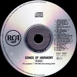 Songs Of Harmony - Die Schönsten Pop-Duette der Welt - Germany 1992 - BMG Ariola 78 635 0 Club Edition - Elvis Presley Various Artist CD