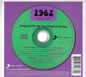 There & Then 1962 - Original Hits By The Original Artists  -  Canada 2009 - Sony Music 88697512662 - Elvis Presley Various Artist CD