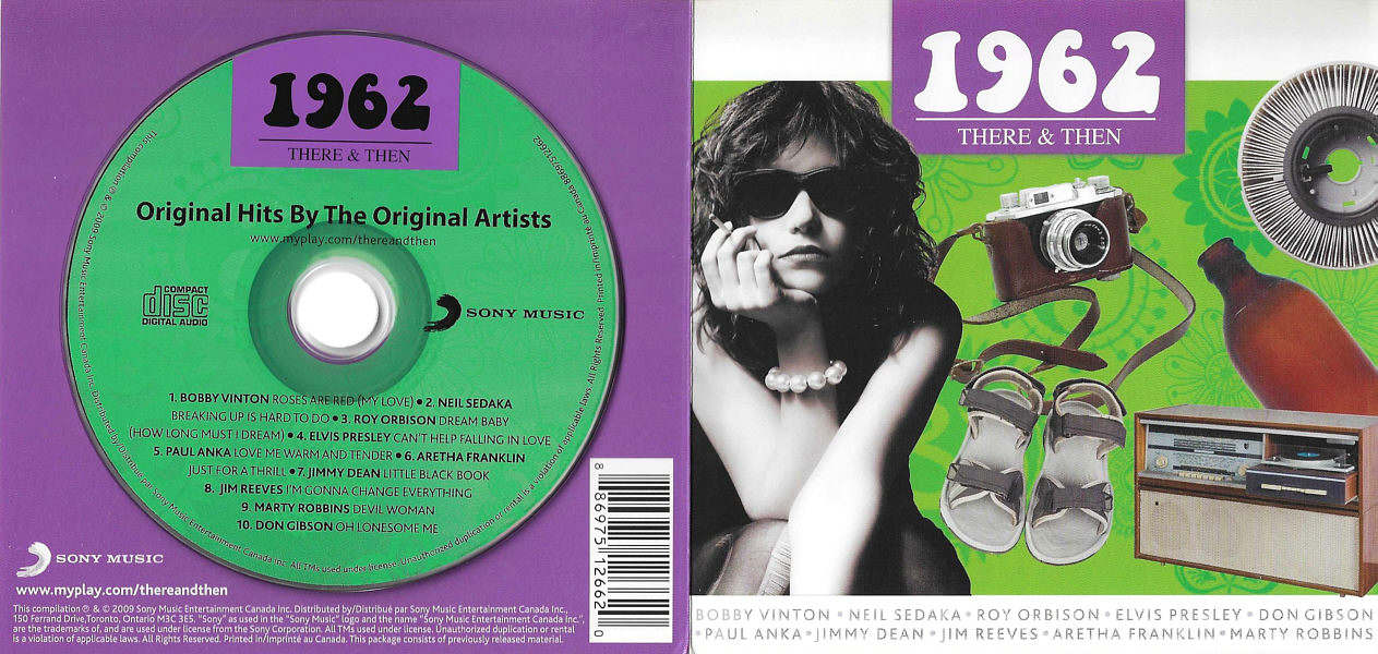 There & Then 1962 - Original Hits By The Original Artists  -  Canada 2009 - Sony Music 88697512662 - Elvis Presley Various Artist CD