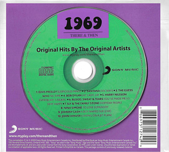 There & Then 1969 - Original Hits By The Original Artists  -  Canada 2009 - Sony Music 88697512742 - Elvis Presley Various Artist CD