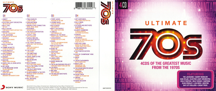 Ultimate 70s - EU 2015 - Sony Music 88875085552 -  Elvis Presley Various Artists CD
