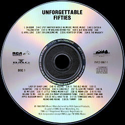 Disc 1 - Unforgettable Fifties - USA 1998 - BMG Direct 1072/4-2